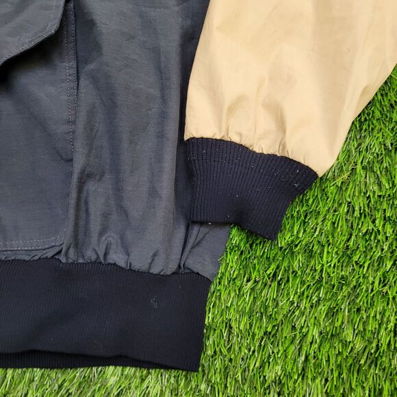 Vintage 70s MOD Anorak Windbreaker Jacket L/XL 24x25 Black - Picture 12 of 12